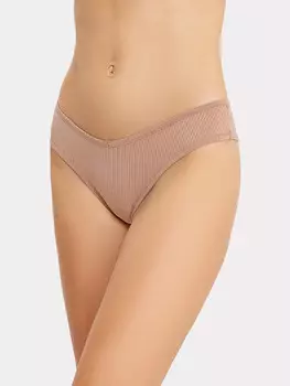 Трусы женские бразилиана в коричневом оттенке