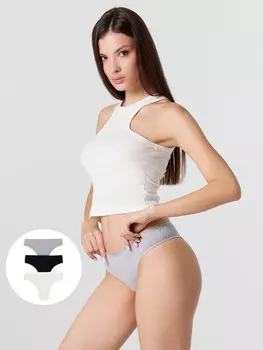 Трусы женские бразилиана в наборе, 3 шт.