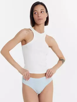 Трусы женские бразилиана в небесно-голубом цвете