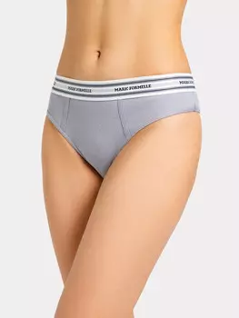 Трусы женские бразилиана в сером цвете