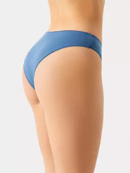 Трусы женские бразилиана в синем цвете