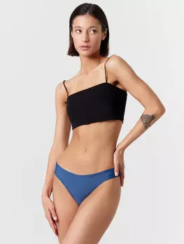 Трусы женские бразилиана в синем оттенке