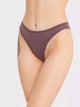 Трусы женские бразилиана в таупово-бежевом оттенке