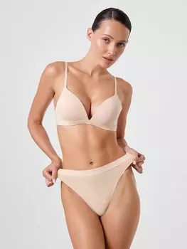 Трусы женские классические бежевые