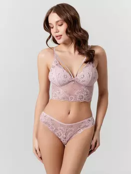 Трусы женские кружевные розовые