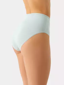 Трусы женские макси мятные с россыпью горошков