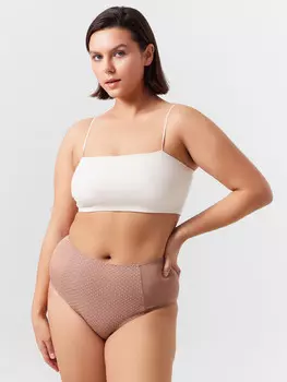 Трусы женские макси розовые в горошек