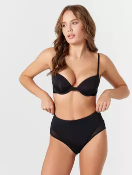 Трусы женские макси в черном цвете