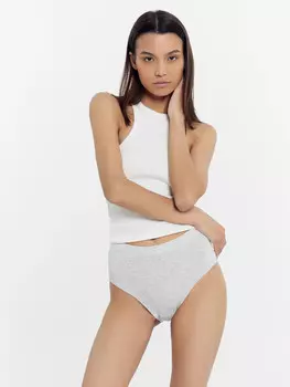 Трусы женские макси в сером цвете
