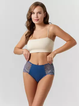 Трусы женские макси в синем оттенке