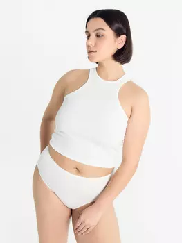 Трусы женские макси в сумрачно-белом цвете