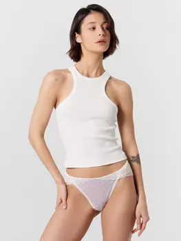 Трусы женские с кружевом и принтом