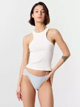 Трусы женские с кружевом и принтом