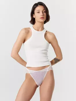 Трусы женские с кружевом и принтом