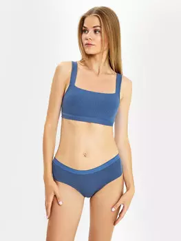 Трусы женские шортики синие