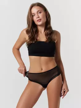 Трусы женские шорты в черном цвете