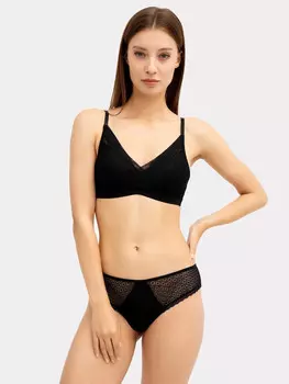 Трусы женские слипы черные