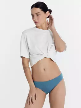 Трусы женские слипы голубые