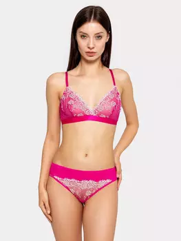 Трусы женские слипы малиновые