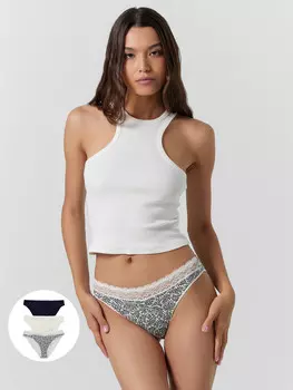 Трусы женские слипы мультипак (3 шт.)