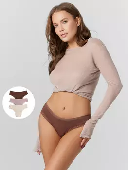 Трусы женские слипы мультипак (3 шт.)