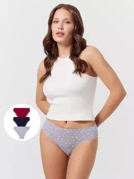 Трусы женские слипы мультипак (3 шт.)