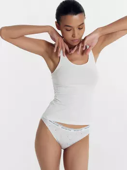 Трусы женские слипы серые со звездочками