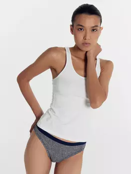 Трусы женские слипы синие со звездами