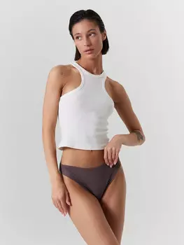 Трусы женские слипы таупово-бежевые