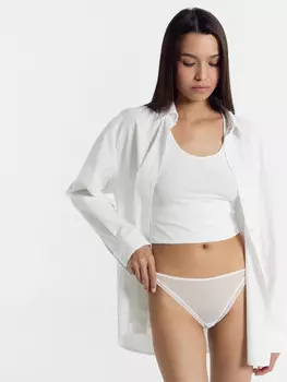 Трусы женские слипы в белом цвете