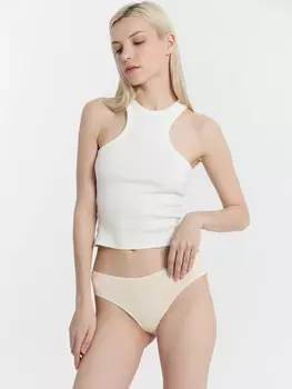 Трусы женские слипы в бежевом цвете