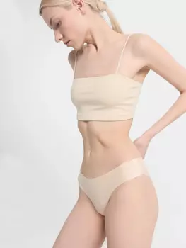 Трусы женские слипы в бежевом цвете