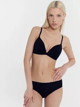 Трусы женские слипы в черном цвете