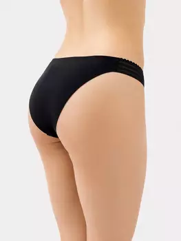 Трусы женские слипы в черном цвете