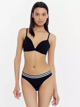 Трусы женские слипы в черном цвете