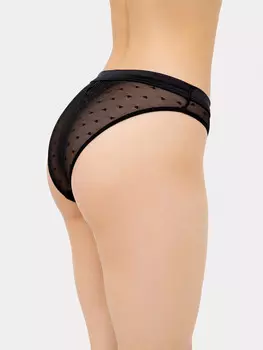 Трусы женские слипы в черном цвете