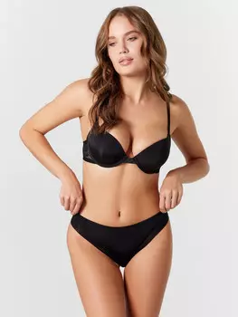 Трусы женские слипы в черном цвете