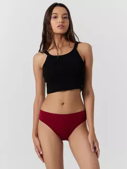 Трусы женские слипы в красном оттенке