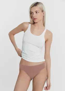 Трусы женские слипы в розово-бежевом цвете