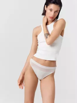 Трусы женские слипы в сером цвете