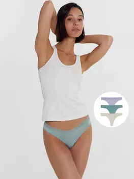 Трусы женские стринги мультипак (3 шт.)