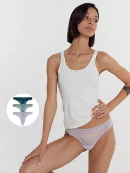 Трусы женские стринги мультипак (3 шт.)