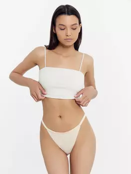 Трусы женские стринги в белом цвете