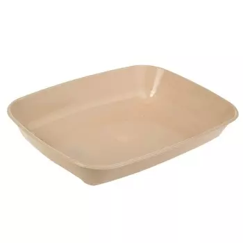 Туалет округлый без сетки 33,5 х 25 х 6 см, бежевый