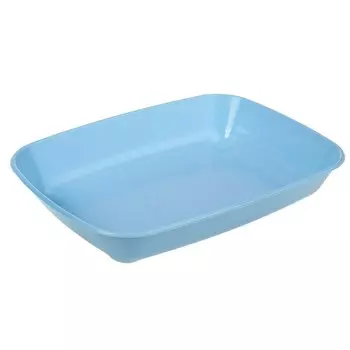 Туалет округлый без сетки 33,5 х 25 х 6 см, голубой