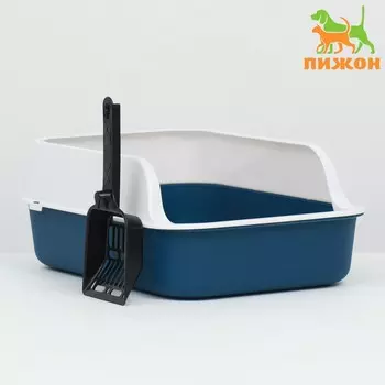 Туалет с бортом, 402915 см, синий