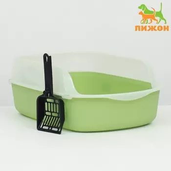 Туалет с бортом, 503518 см, зеленый