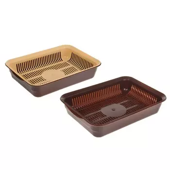 Туалет с сеткой 34.525.57.5 см, коричневый