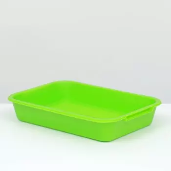 Туалет средний с сеткой 36 х 26 х 6,5 см, зеленый