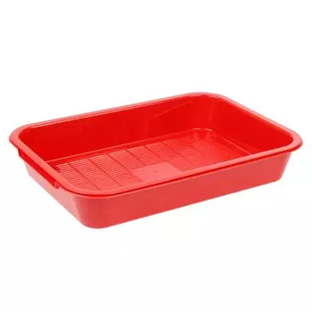 Туалет средний с сеткой 36 х 26 х 6,5 см, красный